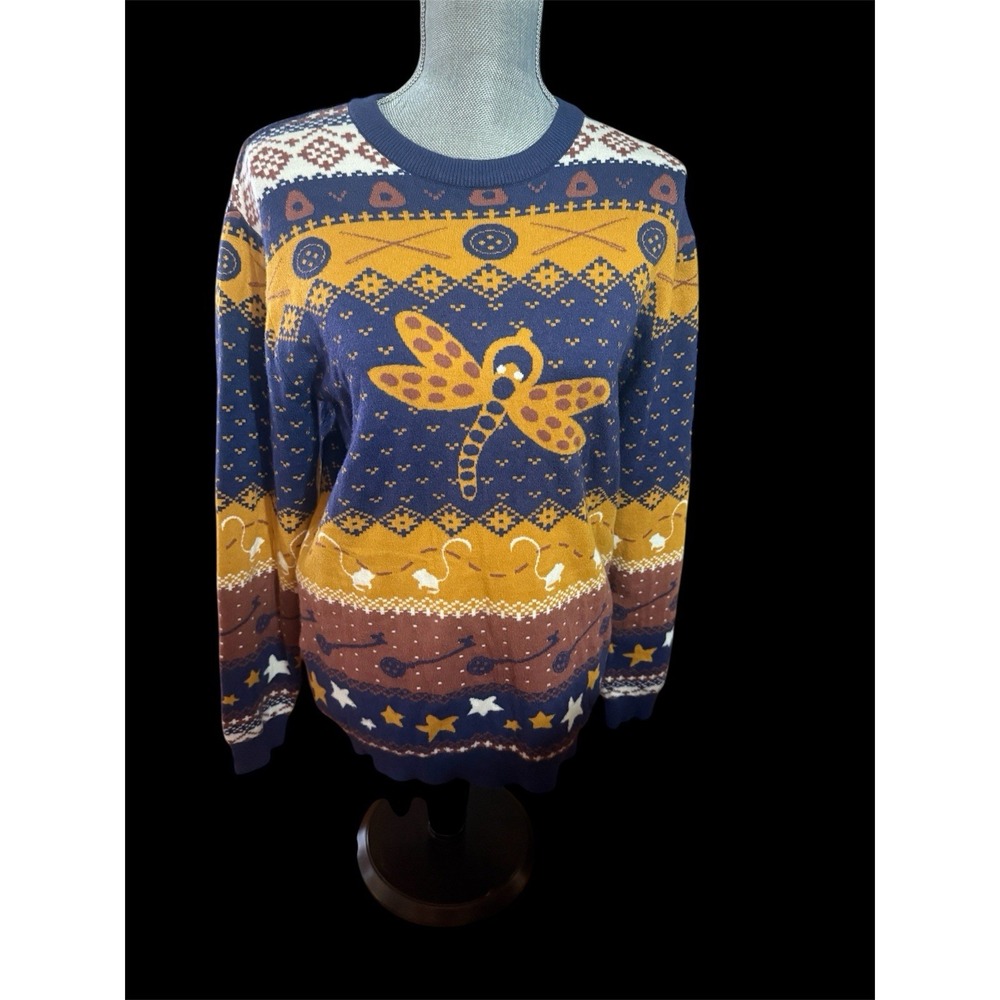 Laika Coraline Dragonfly Sweater Size SM Long Sleeve Soft Thick Unisex